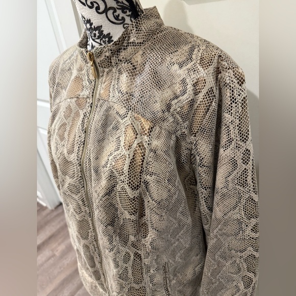 Ruby Rd. Snakeskin Print Jacket - Picture 2 of 9